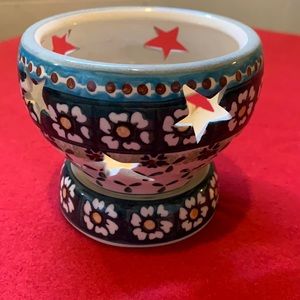 Polish Pottery Candle TeaLight Holder